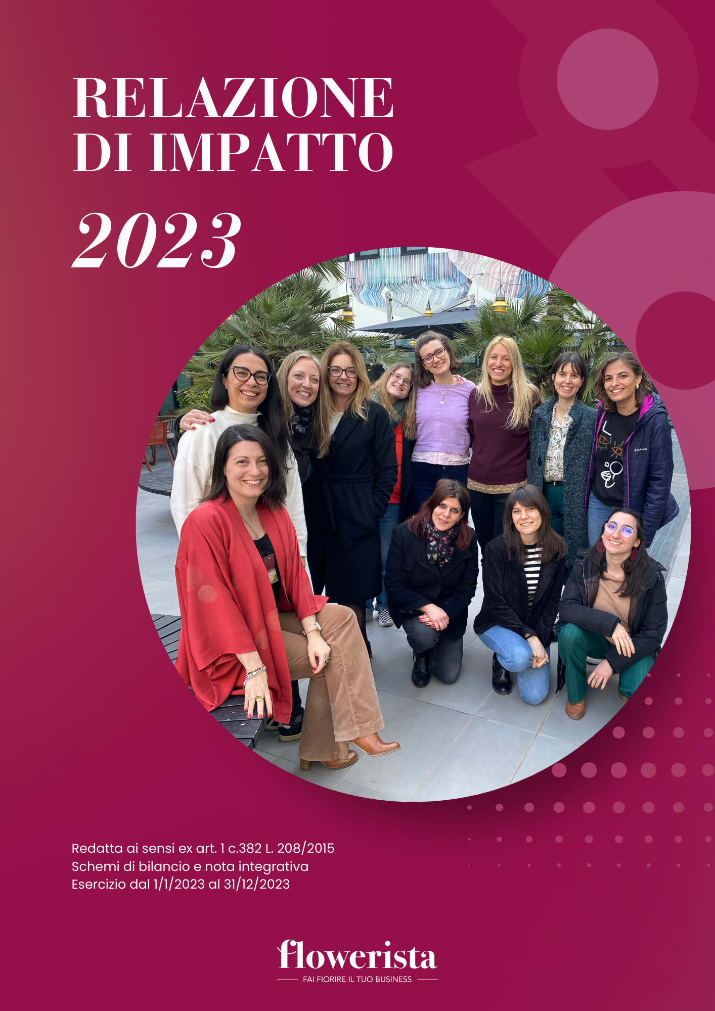 Relazione di impatto 2023 Flowerista impatto sociale ambientale governance società benefit